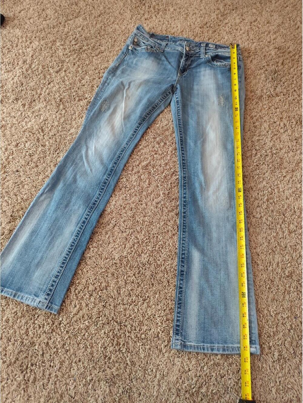 Miss Me Bootcut Mid Waist Jeans Women's Blue Size 32 - Picture 8 of 12